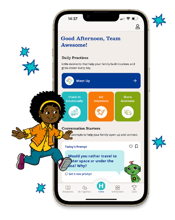 Screen view of harmony at home app